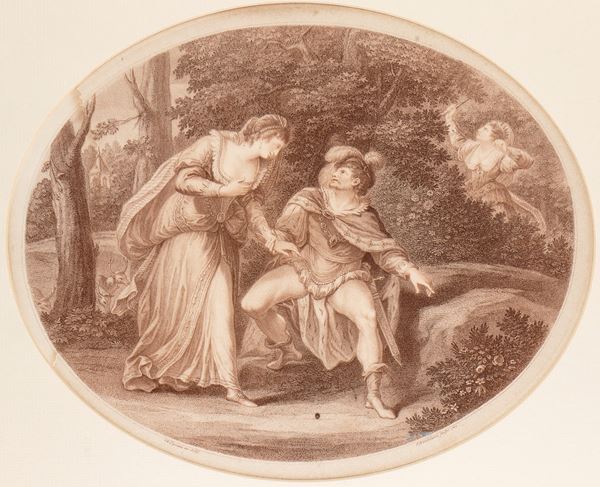Francesco Bartolozzi - Scena galante