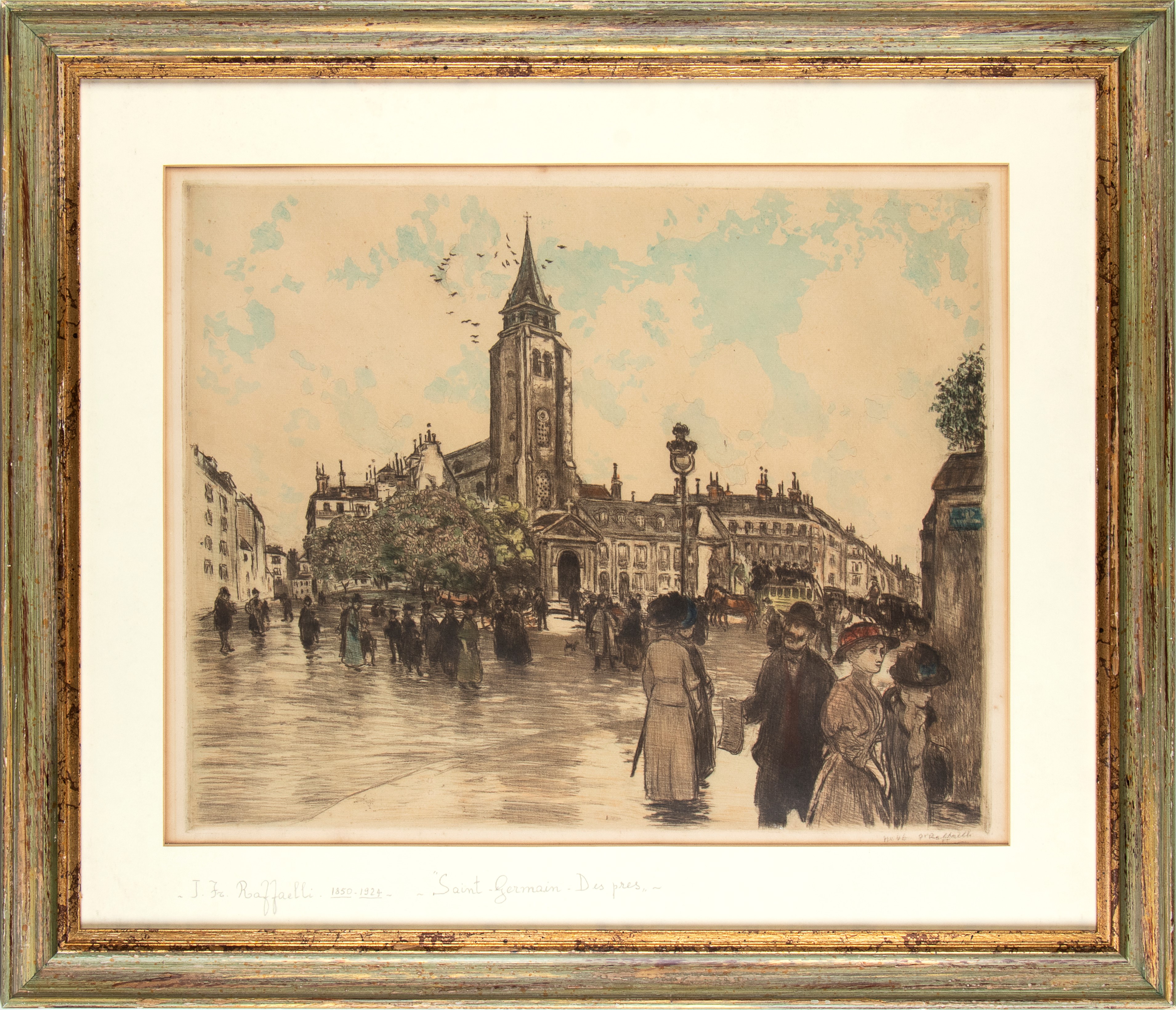 Jean-françois Raffaelli - Place Saint-germain-des-prés