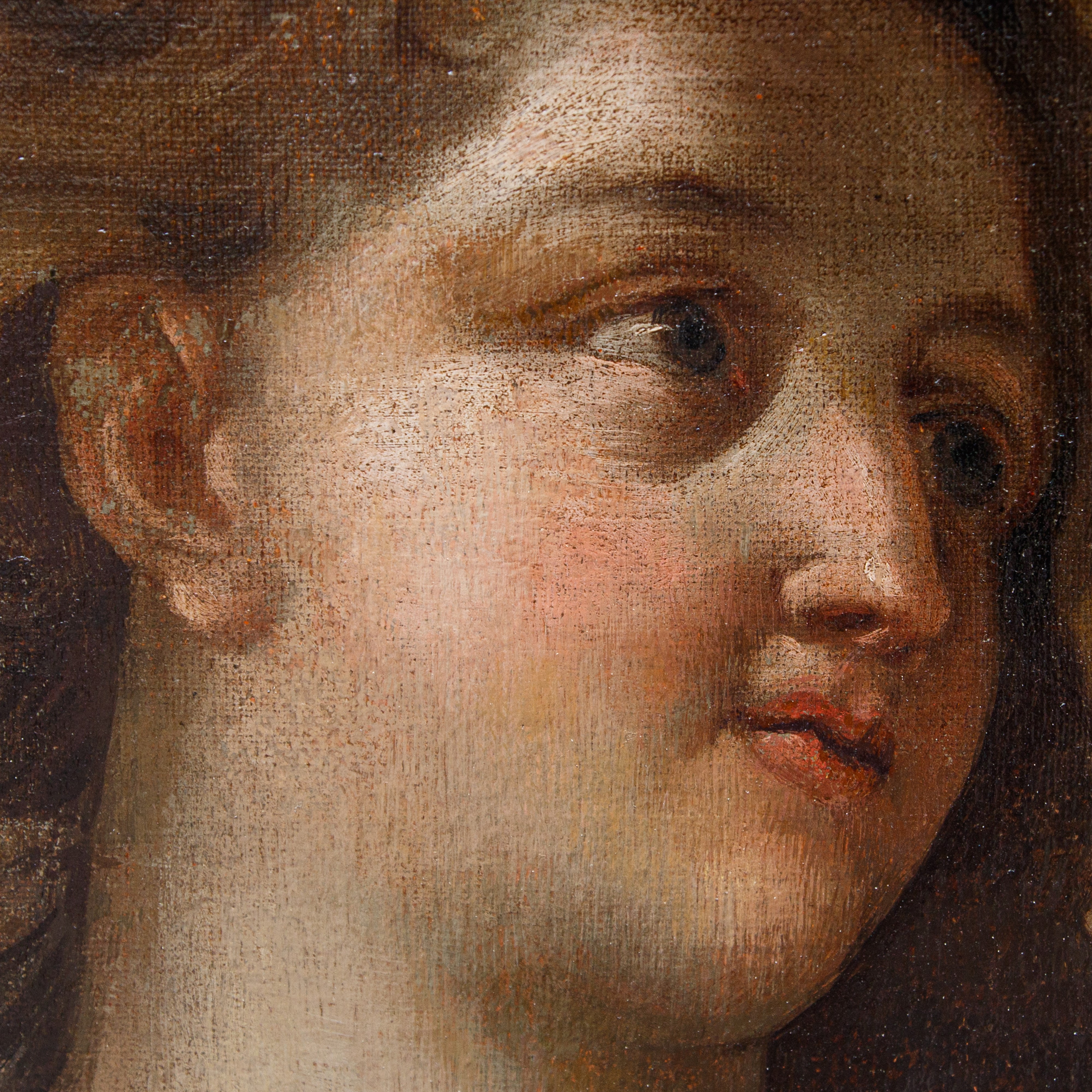Artista Attivo a Roma, Fine XVII - Inizio XVIII Secolo - Cleopatra Scioglie L'orecchino di Perla ...