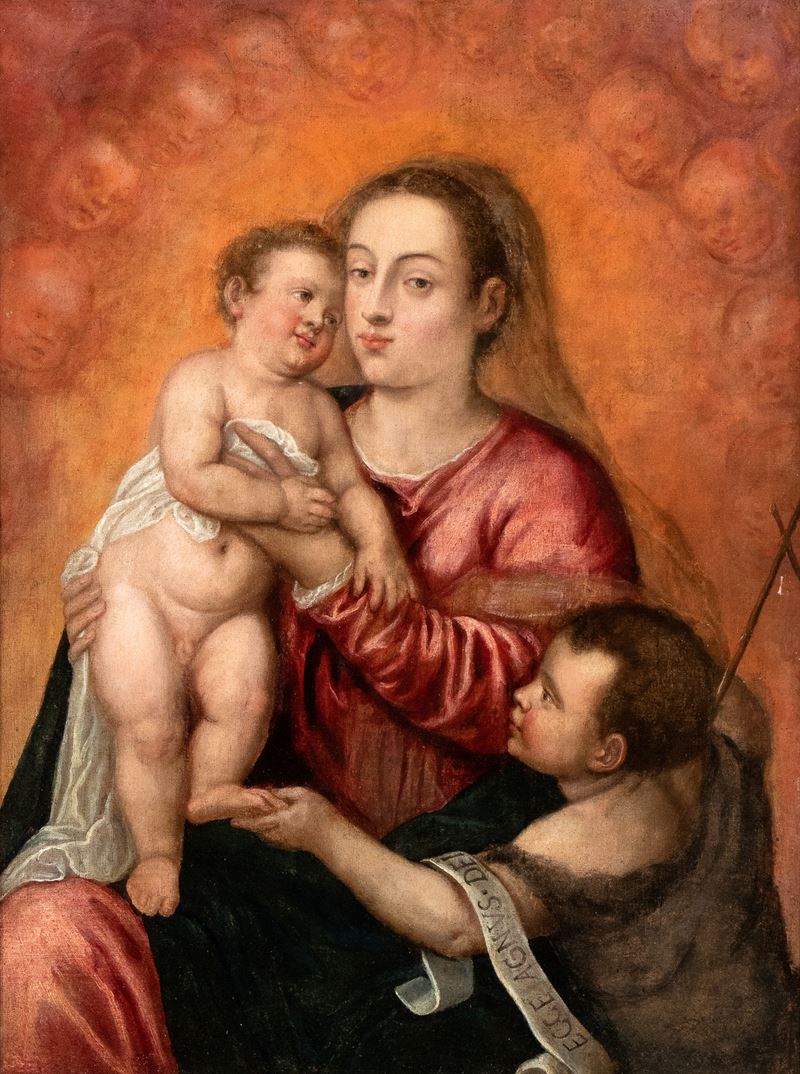 Tiziano Vecellio - Madonna con Bambino e San Giovannino