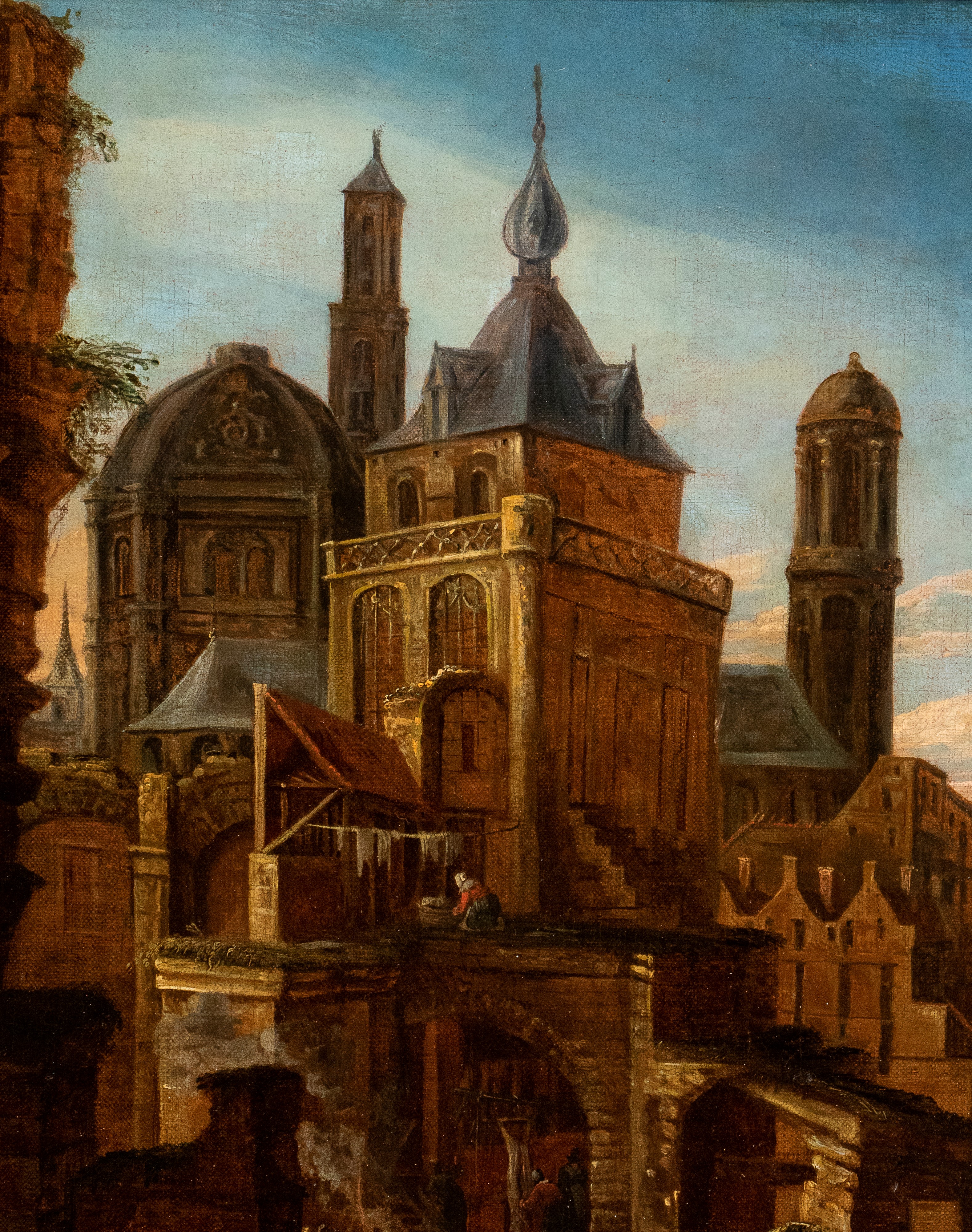 Pieter Jans Bout - Veduta Fantastica di Città Nordica