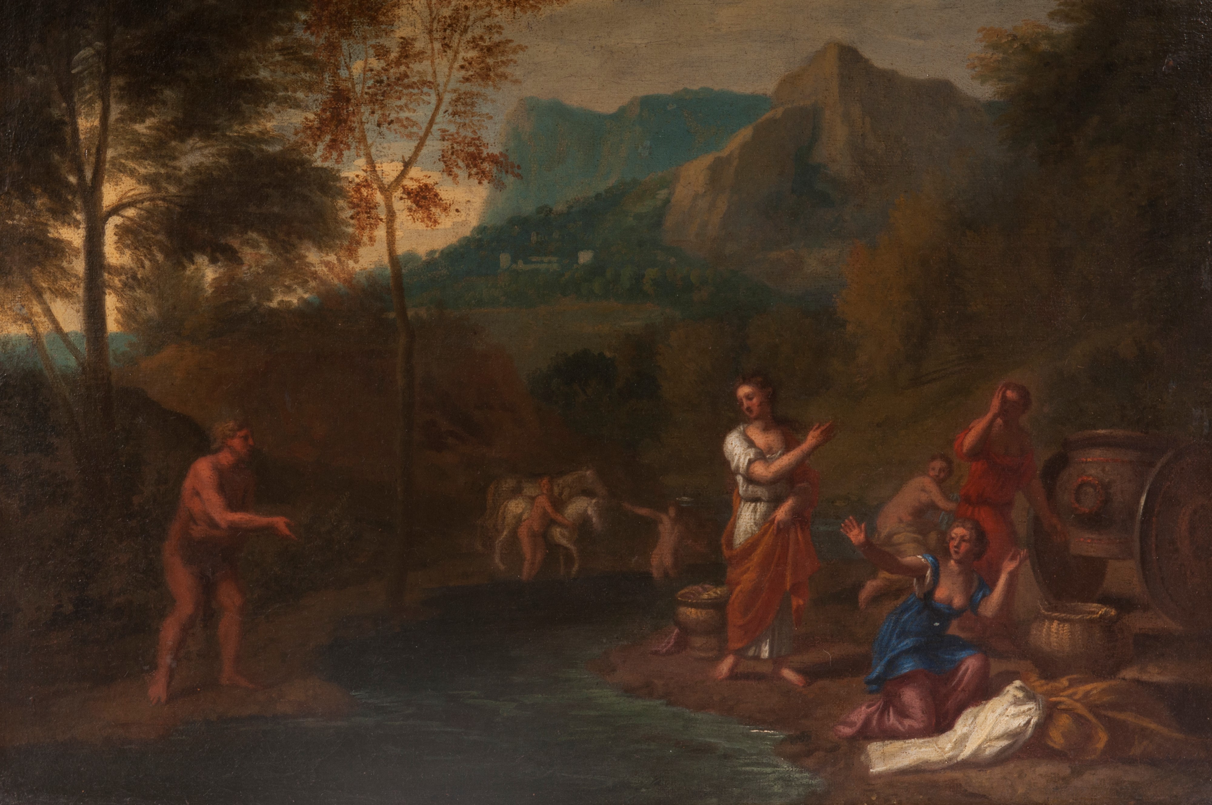 Scena fluviale con figure