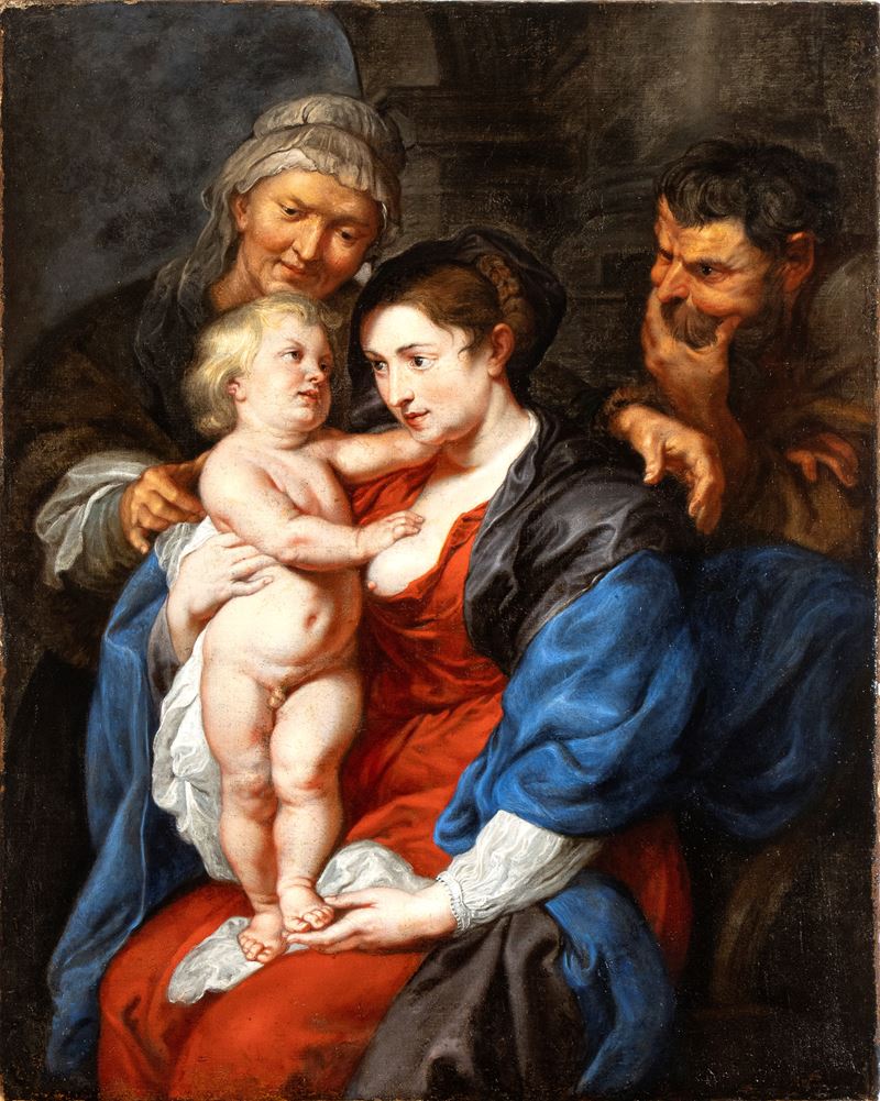 Peter Paul Rubens - La Sacra Famiglia con Sant'anna