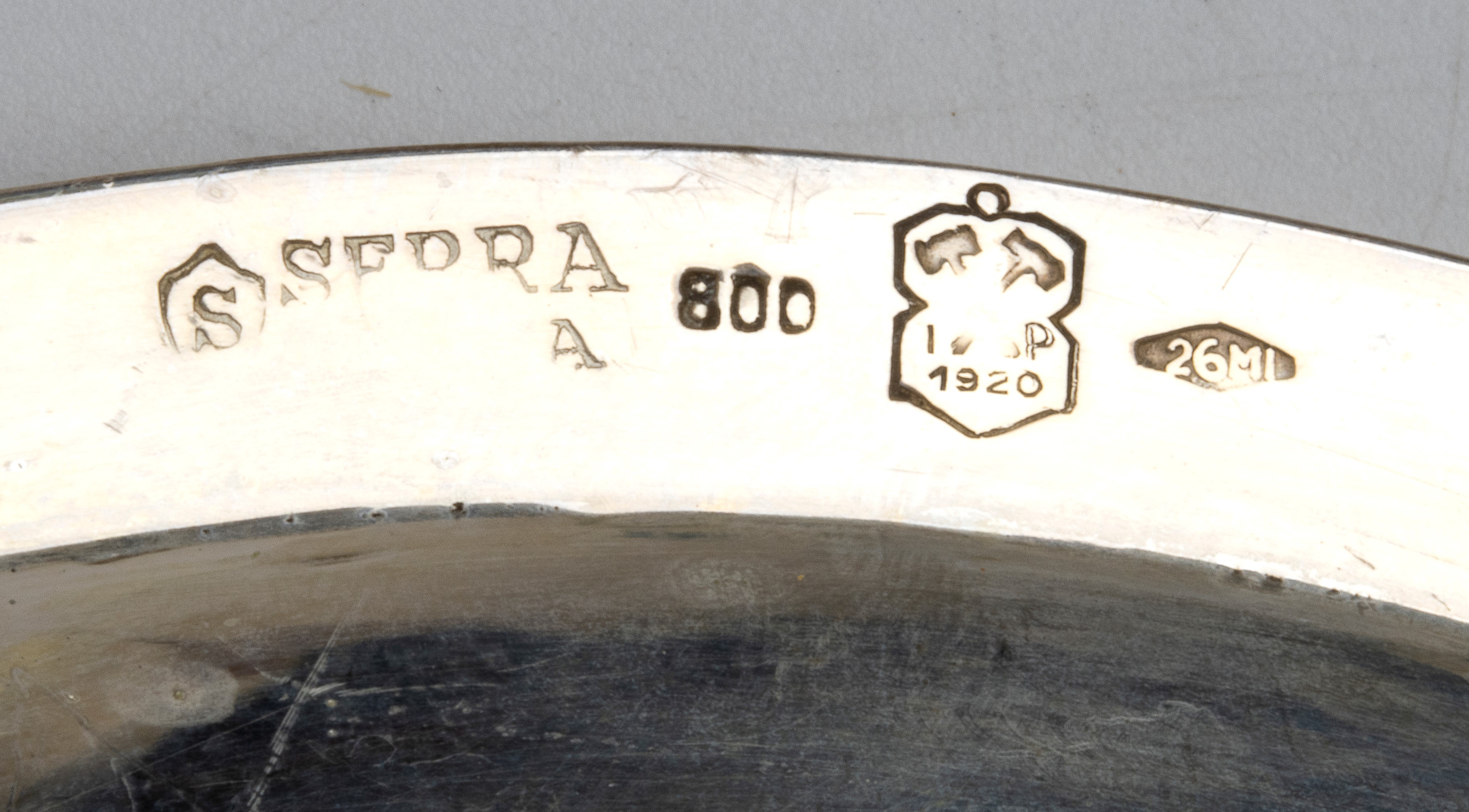 Ricci & C. S.p.a. - Set da tè/caffè: 6 coppe con piattini e 6 cucchiaini in argento 800 (XX secol...