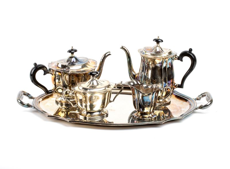 Ricci & C. S.p.a. - Servizio da tè e caffè italiano in argento 800/1000