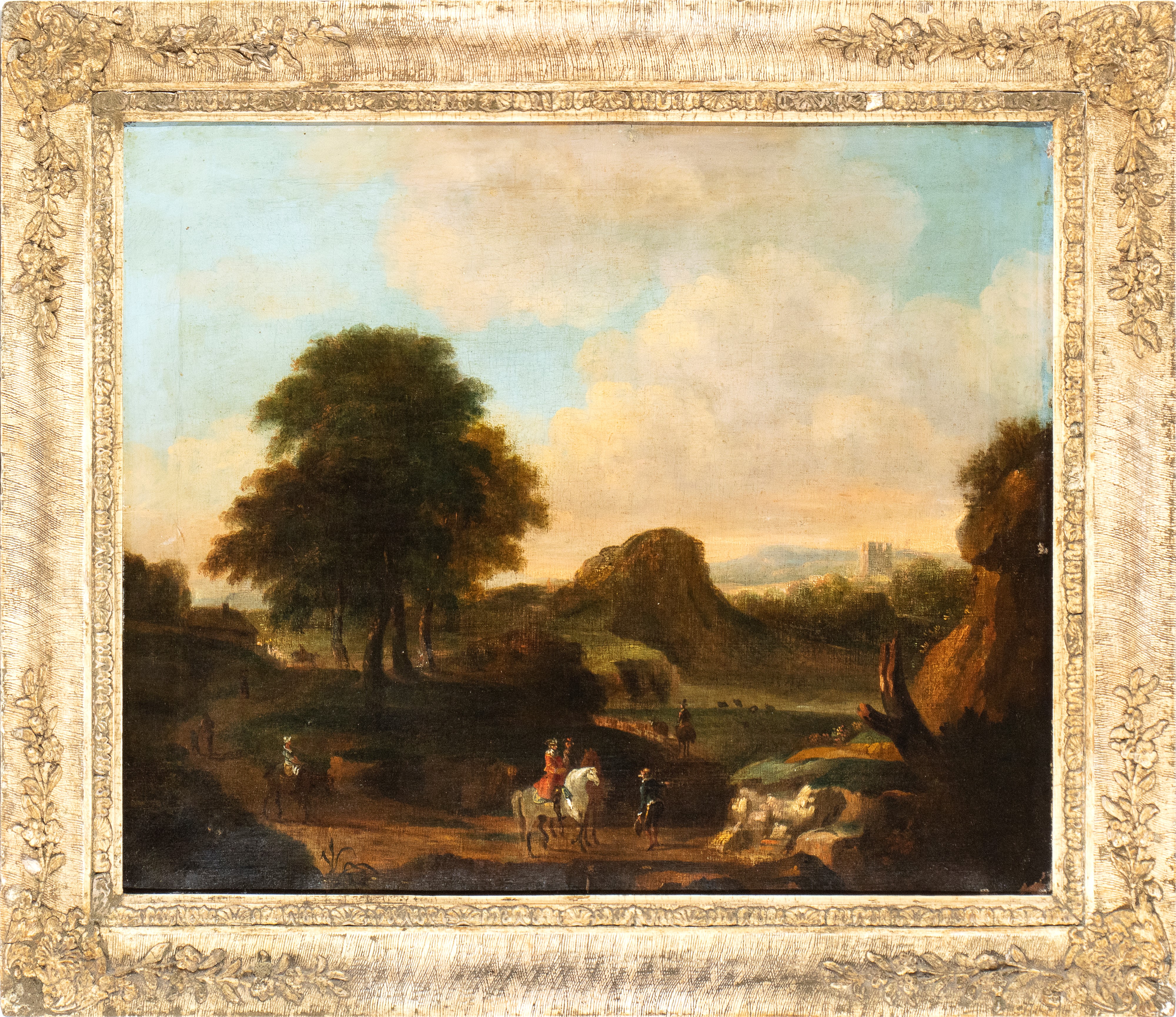 Paesaggio con cavalieri
