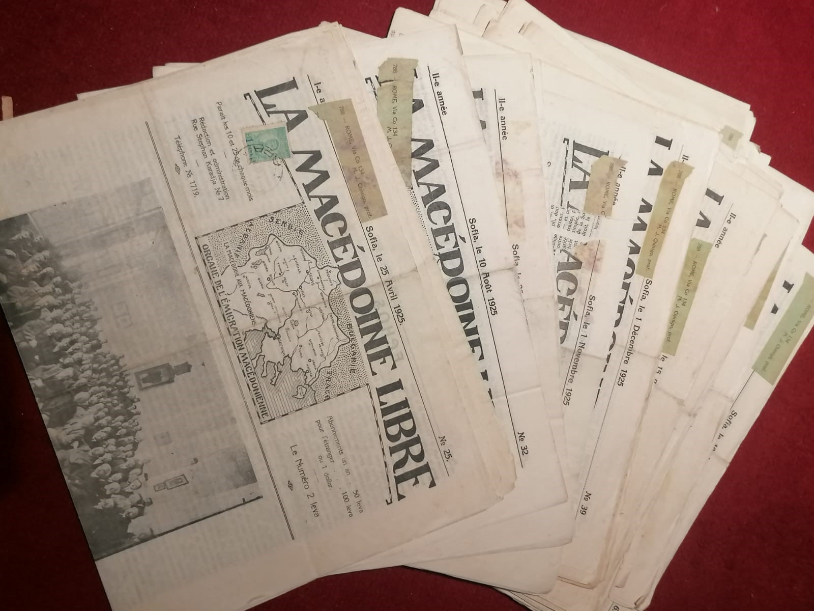 Lotto di Materiale Vario Appartenuto Ad un Alto Funzionario del Partito Fascista Albanese
