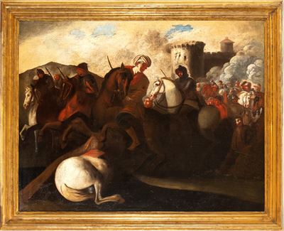 La Cavalleria Cristiana Costringe alla Ritirata la Cavalleria Turca