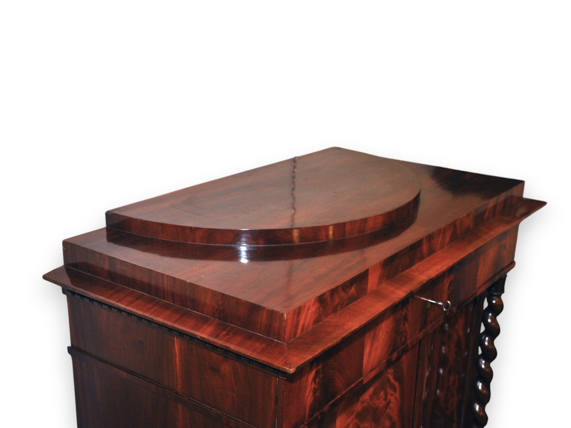 Mobile Bar Biedermeier Tedesco in Mogano