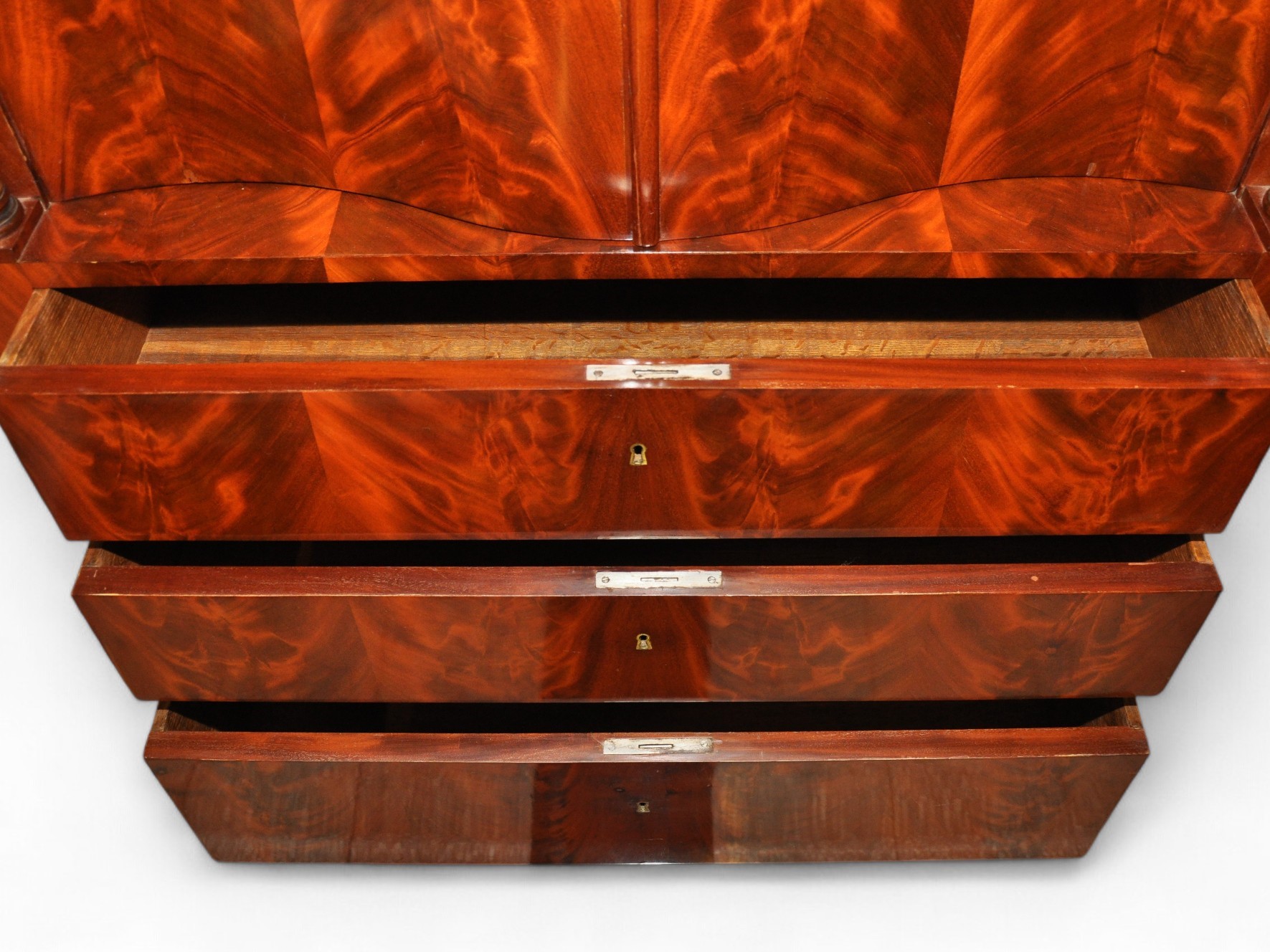 Mobile Bar Biedermeier Tedesco in Mogano