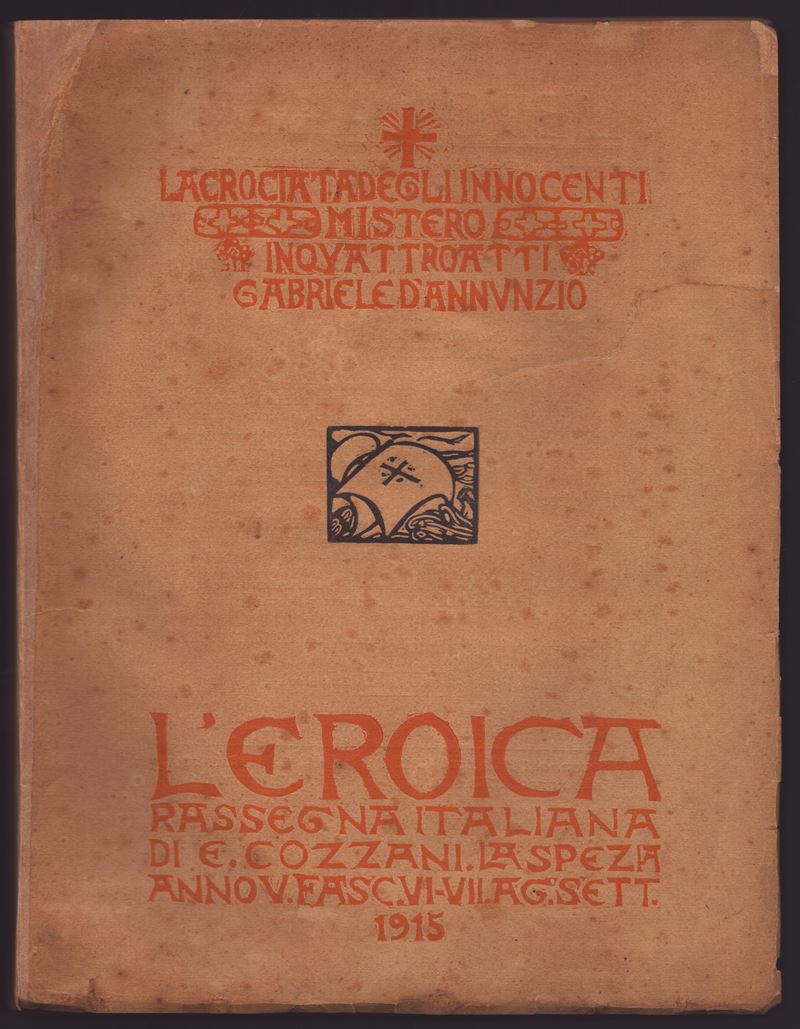 D'annunzio, Gabriele - Dedica e Firma su Libro