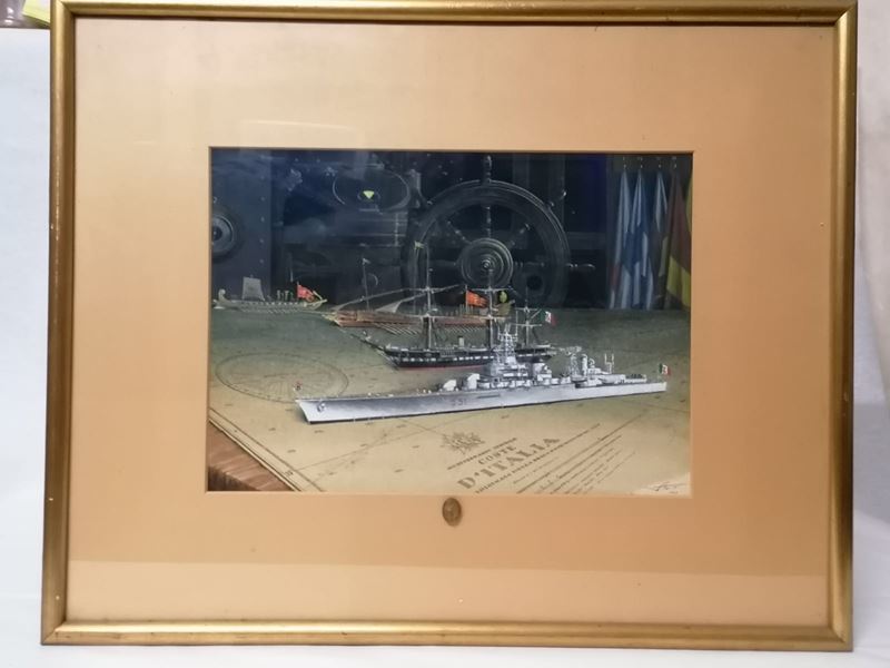 Acquerello Allegorico di Marina