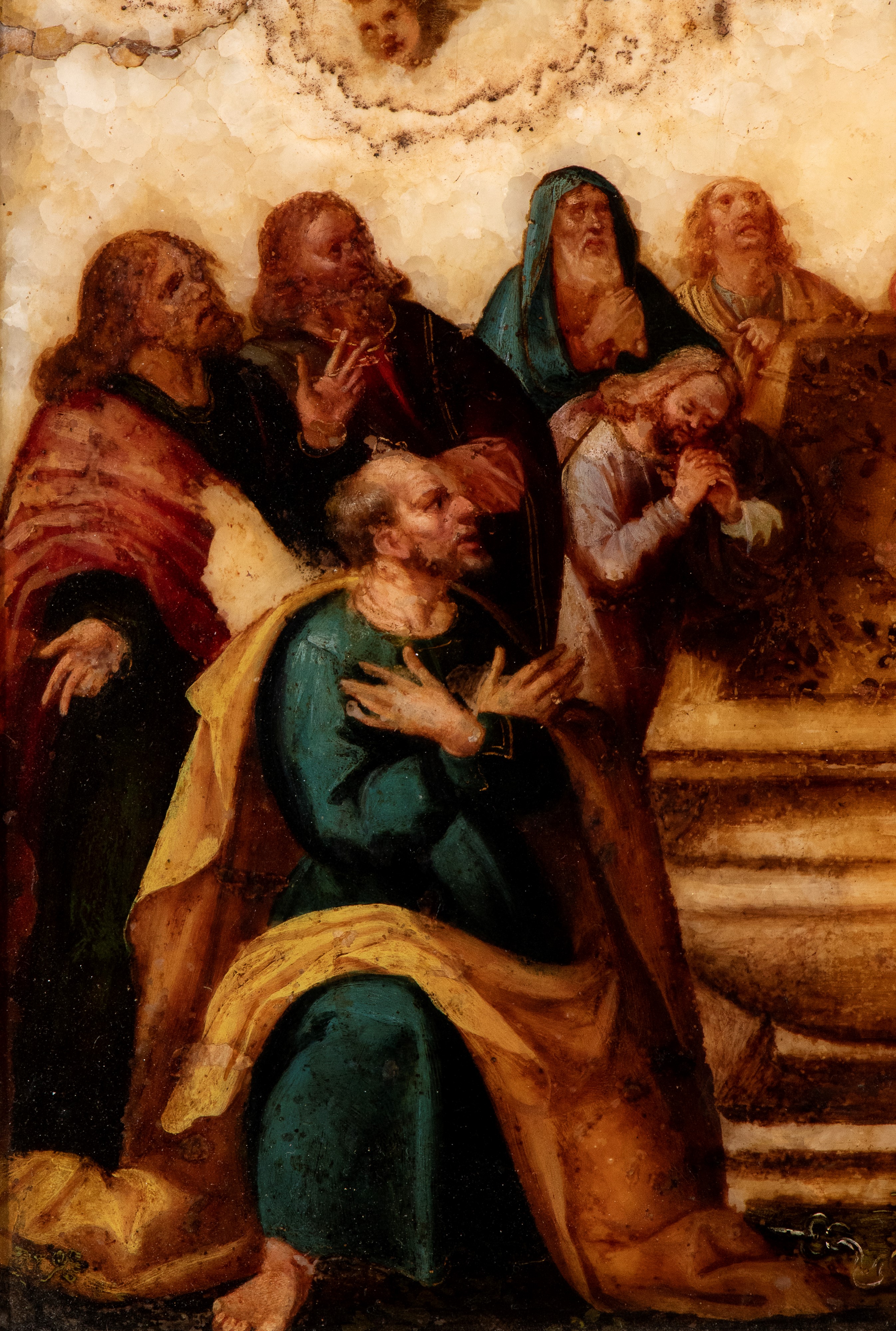 Assunzione della Madonna, dipinto su alabastro