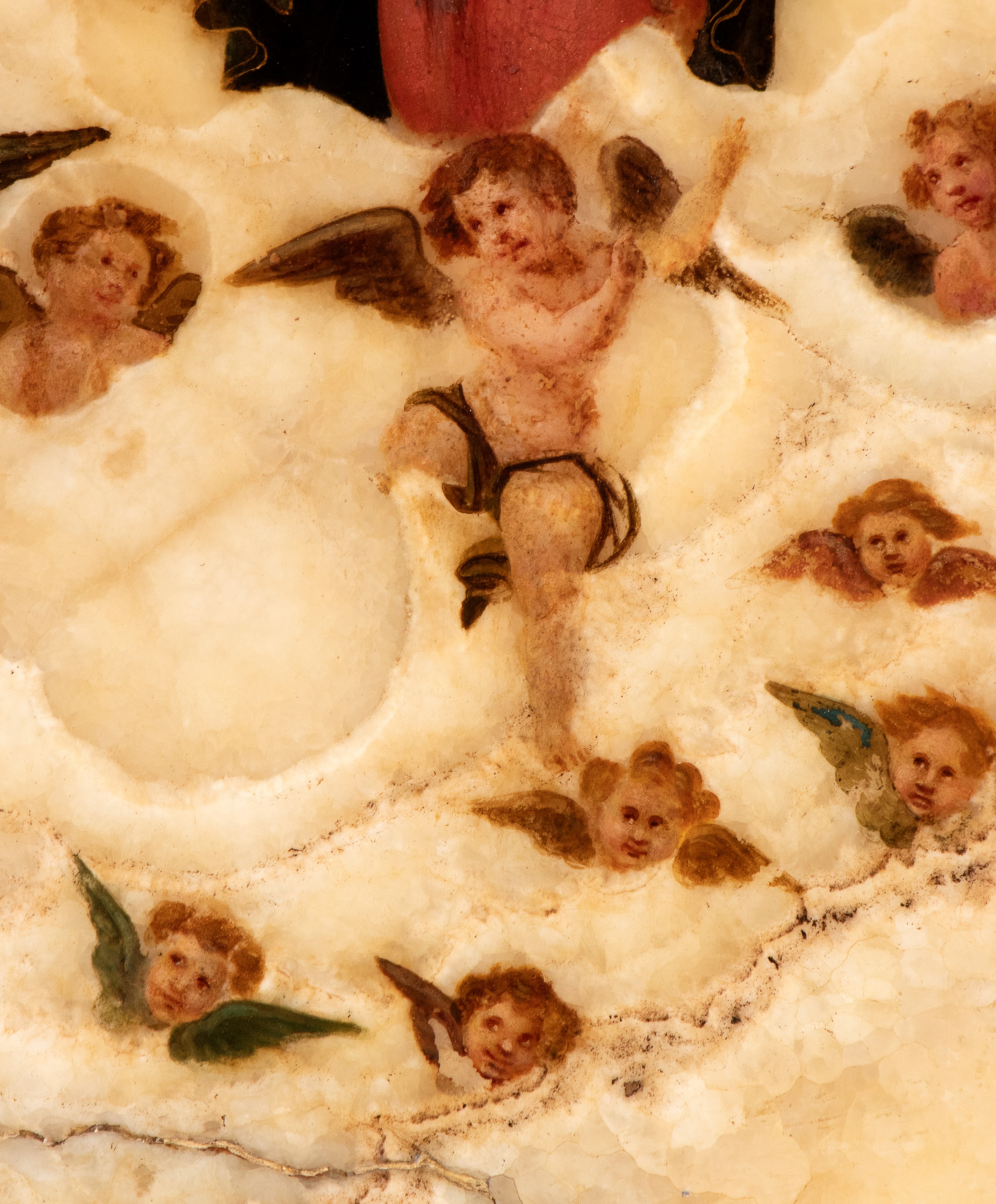 Assunzione della Madonna, dipinto su alabastro