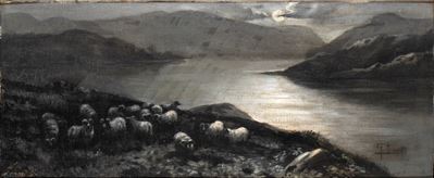 Quadro Paesaggio Notturno