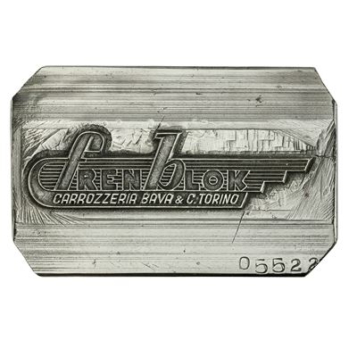 P Fren Blok Carrozzeria Bava 6 C Torino 81 X 53 X H 52 MM