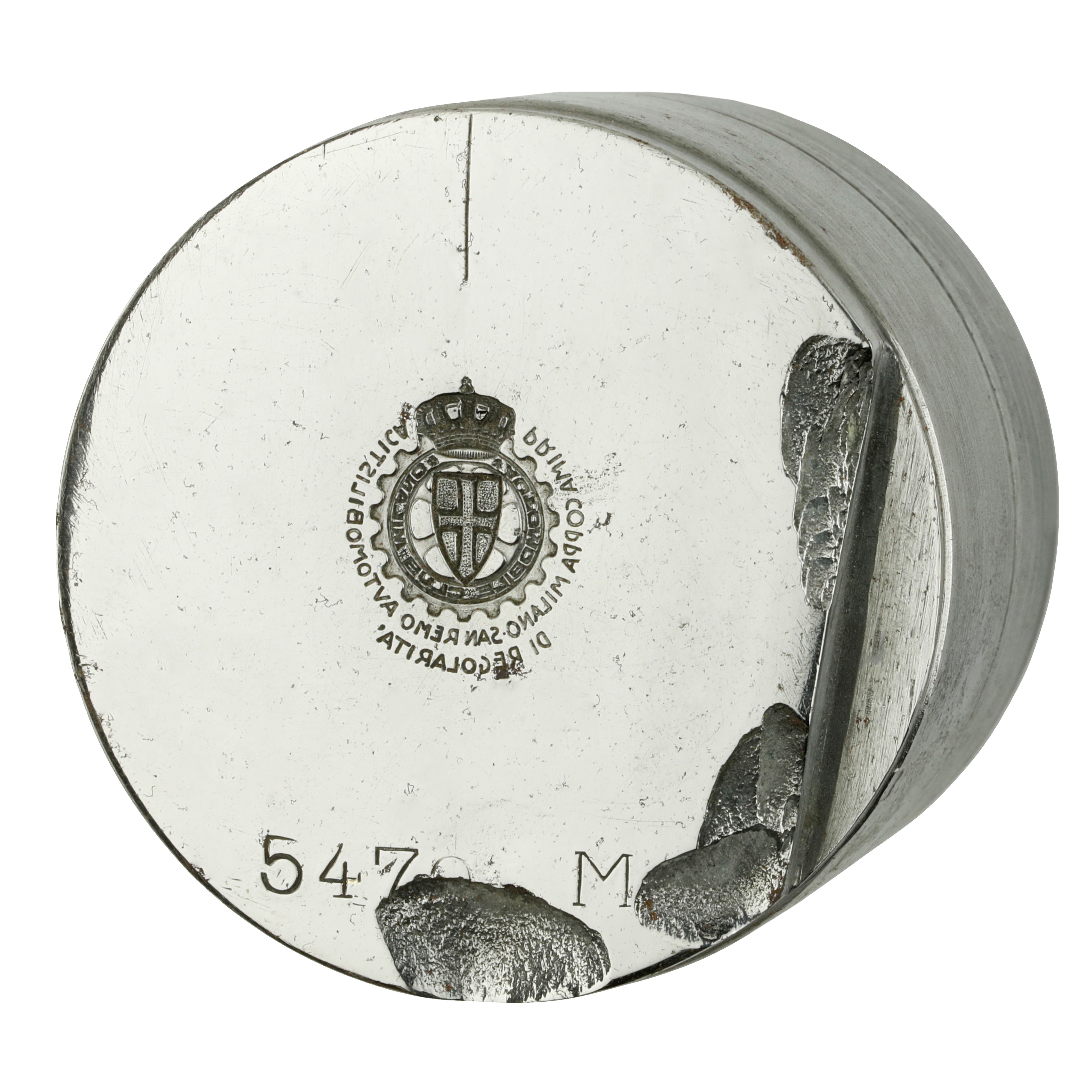 N Automobile Club Milano Prima Coppa Milano San Remo Automobilistica di Regolarita 48 X 41 MM