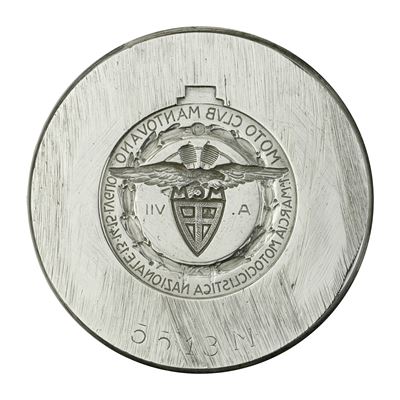 N 1a Marcia Motociclistica Nazionale 13-14-15- Luglio Anno VII Moto Club Nantovano 58 X 42 MM