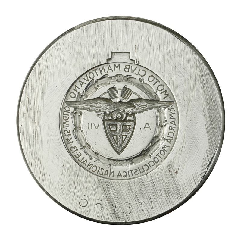 N 1a Marcia Motociclistica Nazionale 13-14-15- Luglio Anno VII Moto Club Nantovano 58 X 42 MM