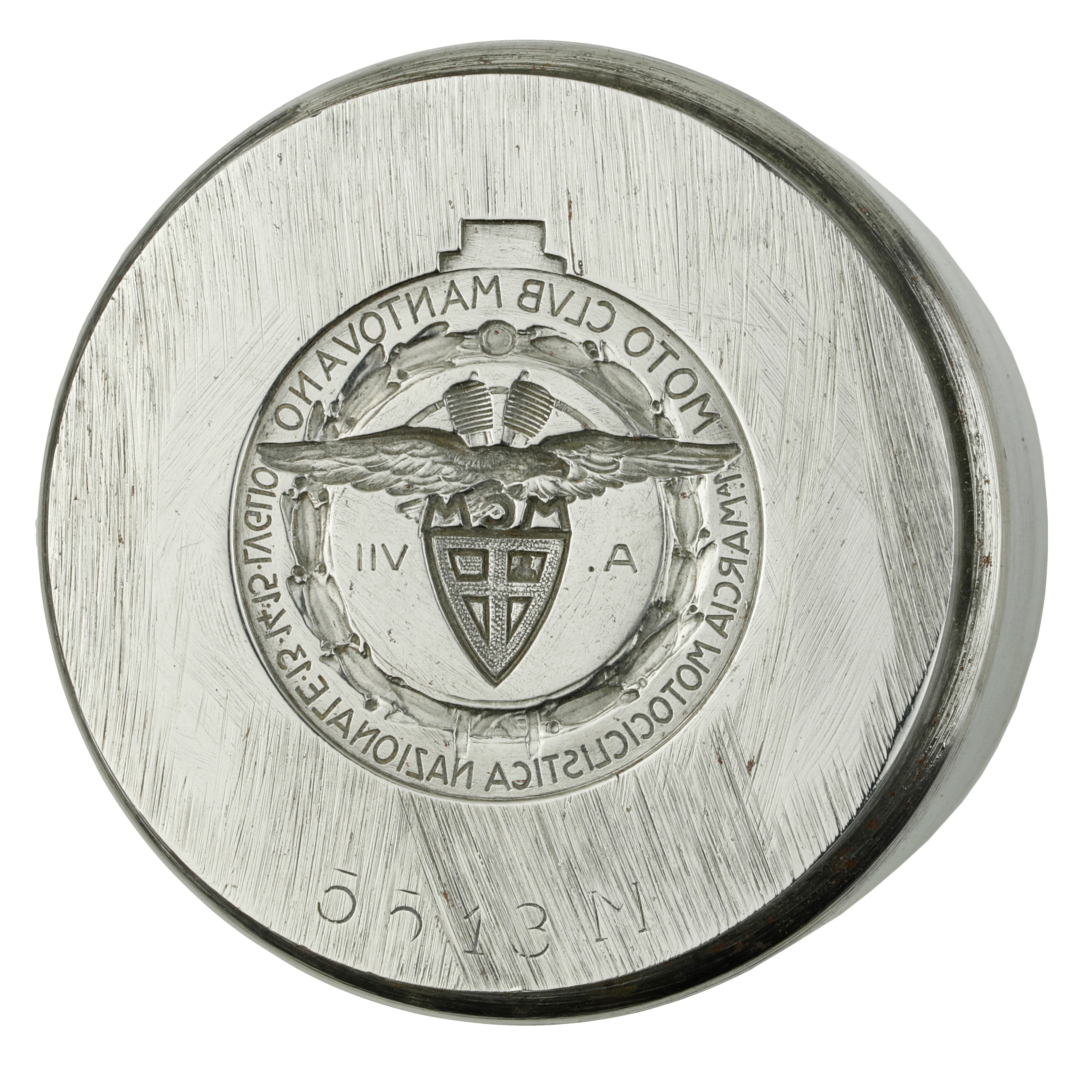 N 1a Marcia Motociclistica Nazionale 13-14-15- Luglio Anno VII Moto Club Nantovano 58 X 42 MM
