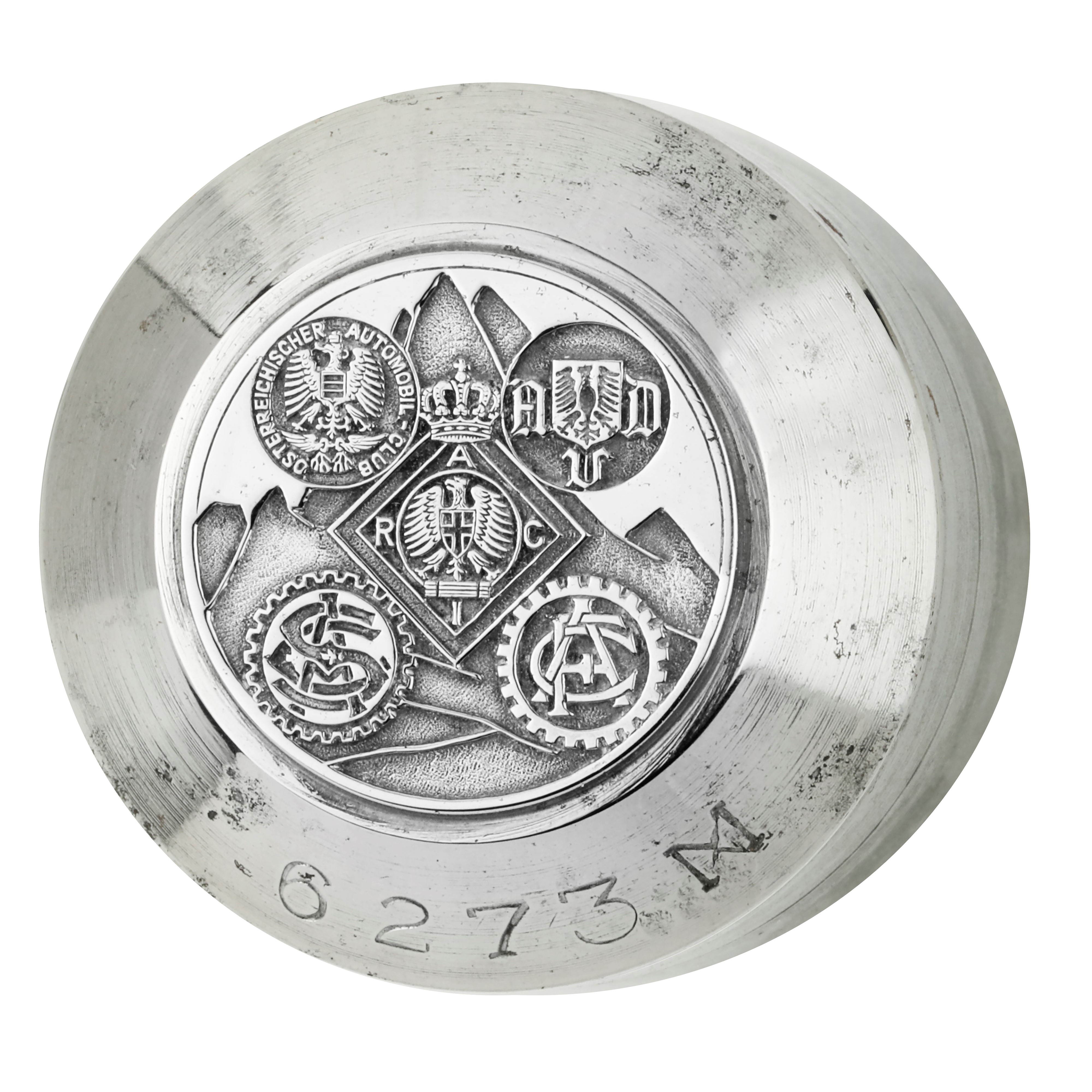 P R a C i (reale Automobile Club Italia) + Altre Scritte. 37 X 38 MM