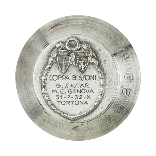 P Coppa Bissoni G. S.Siap.M.C. Genova 31-7-1932-X Tortona 42 x 41 mm