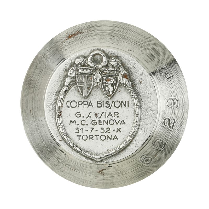 P Coppa Bissoni G. s.siap.M.C. Genova 31-7-1932-X Tortona 42 X 41 MM