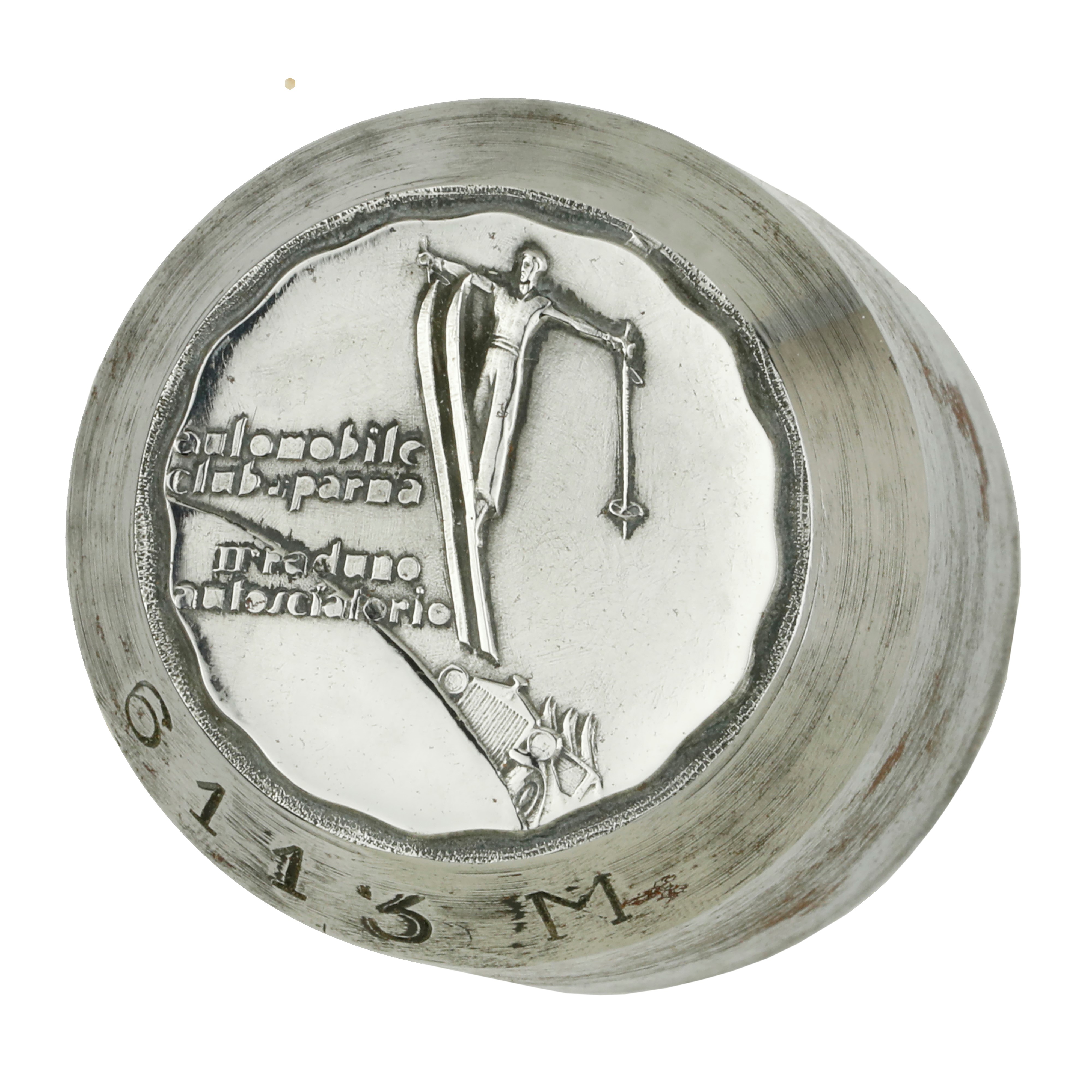 P Automobile Club Parma Il Raduno Autosciatorio 32 x 34 mm