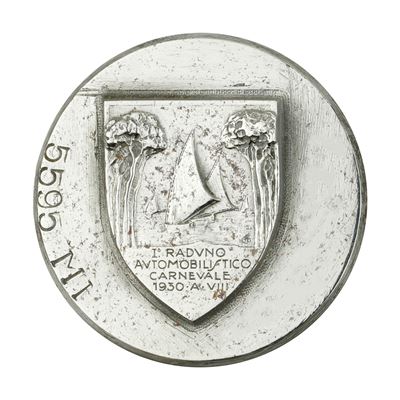 P I° Raduno Automobilistico Carnevale 1930 A. VIII 42 X 41 MM