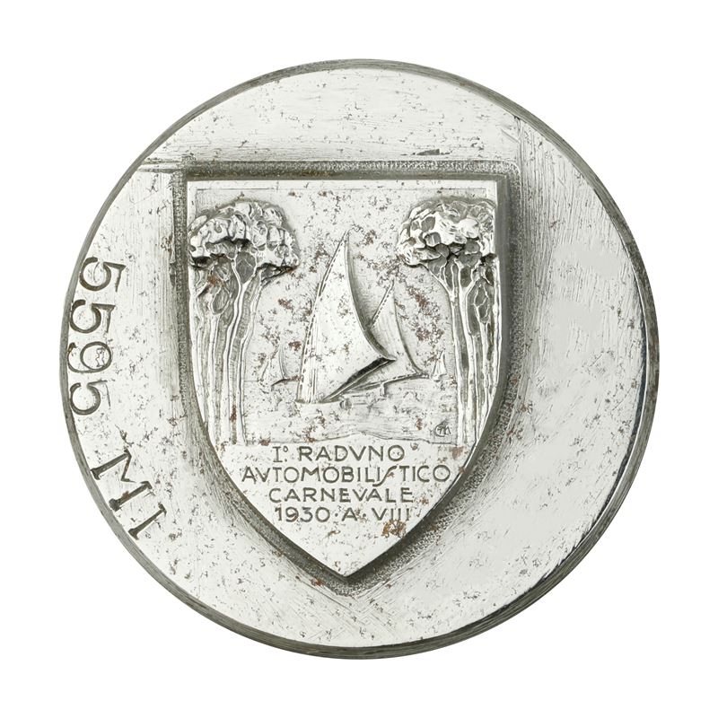 P I° Raduno Automobilistico Carnevale 1930 A. VIII 42 X 41 MM