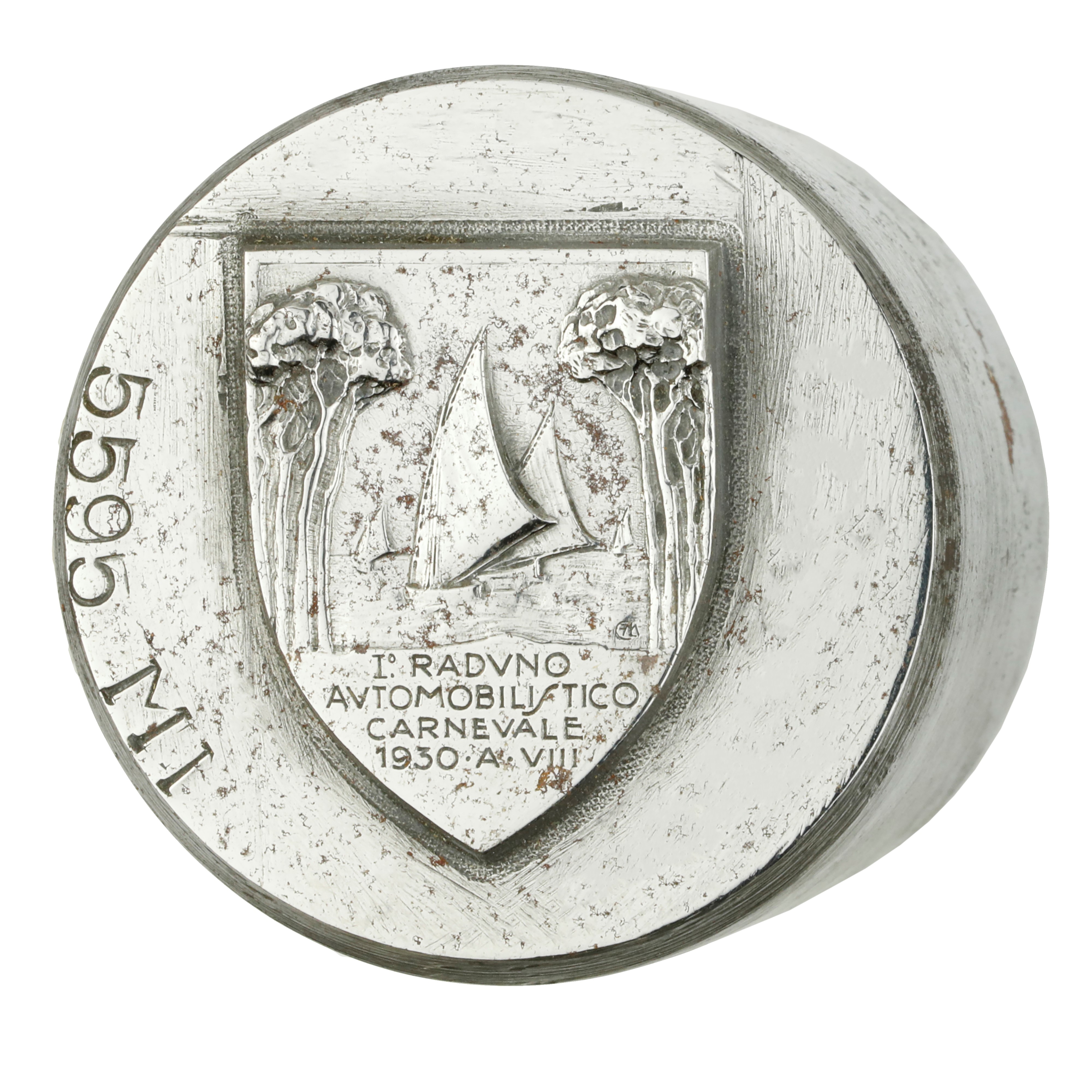 P I° Raduno Automobilistico Carnevale 1930 A. VIII 42 X 41 MM