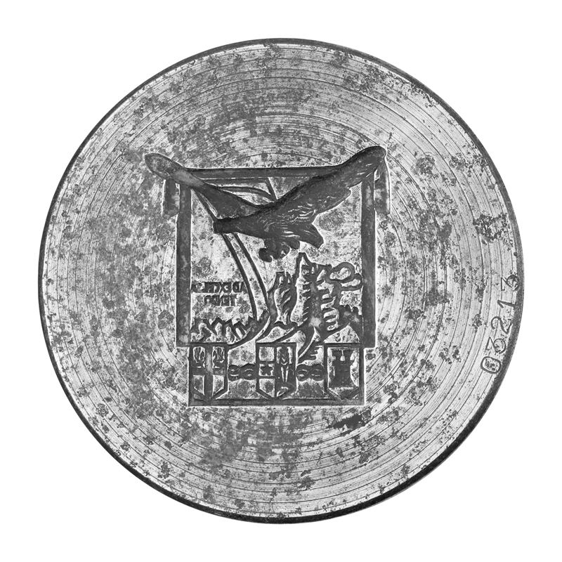 N Ad Excelsa Tendo (motto del 7° Alpini) 80 X 52 MM