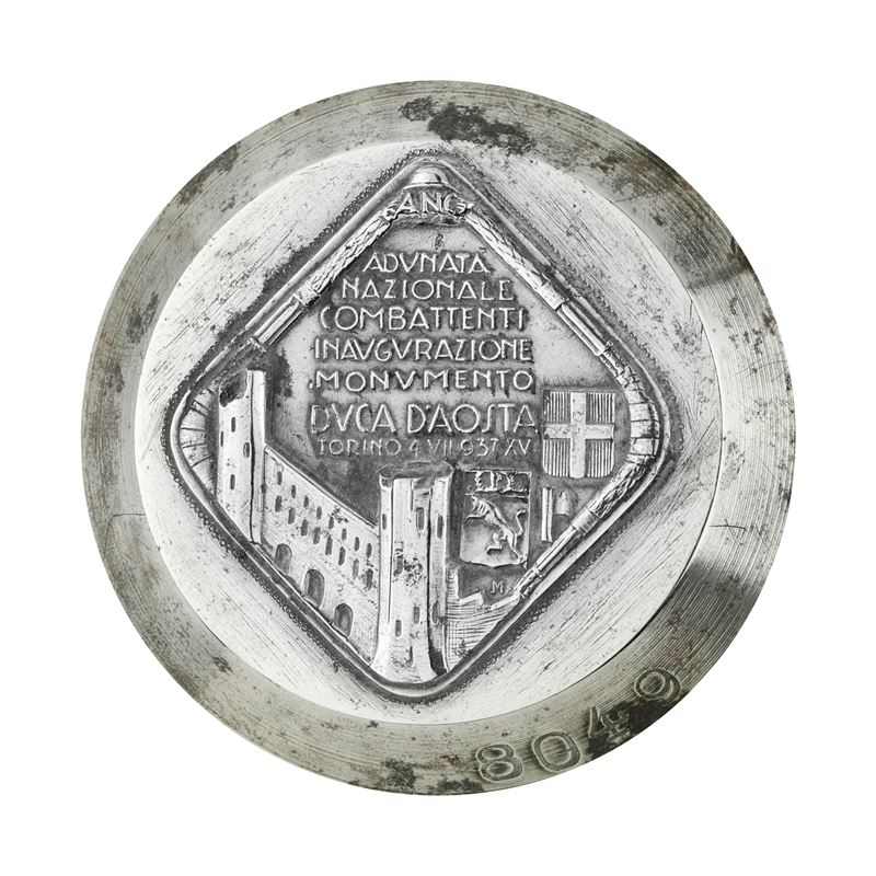 P Adunata Nazionale Combattenti Inaugurazione Monumento Duca D'aosta Torino 4 VII 1937 XV 48 X 37...