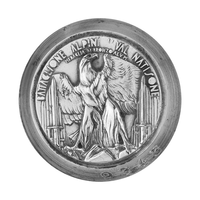 P Battaglione Alpini Val Natisone Medaglia di Bronzo al V M 41 X 40 MM