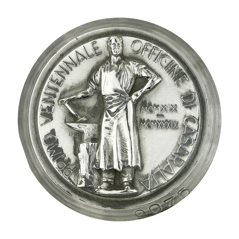 P Primo Decennale Officine di Casaralta MCMXIX-MCMXXXIX 45 X 40 MM