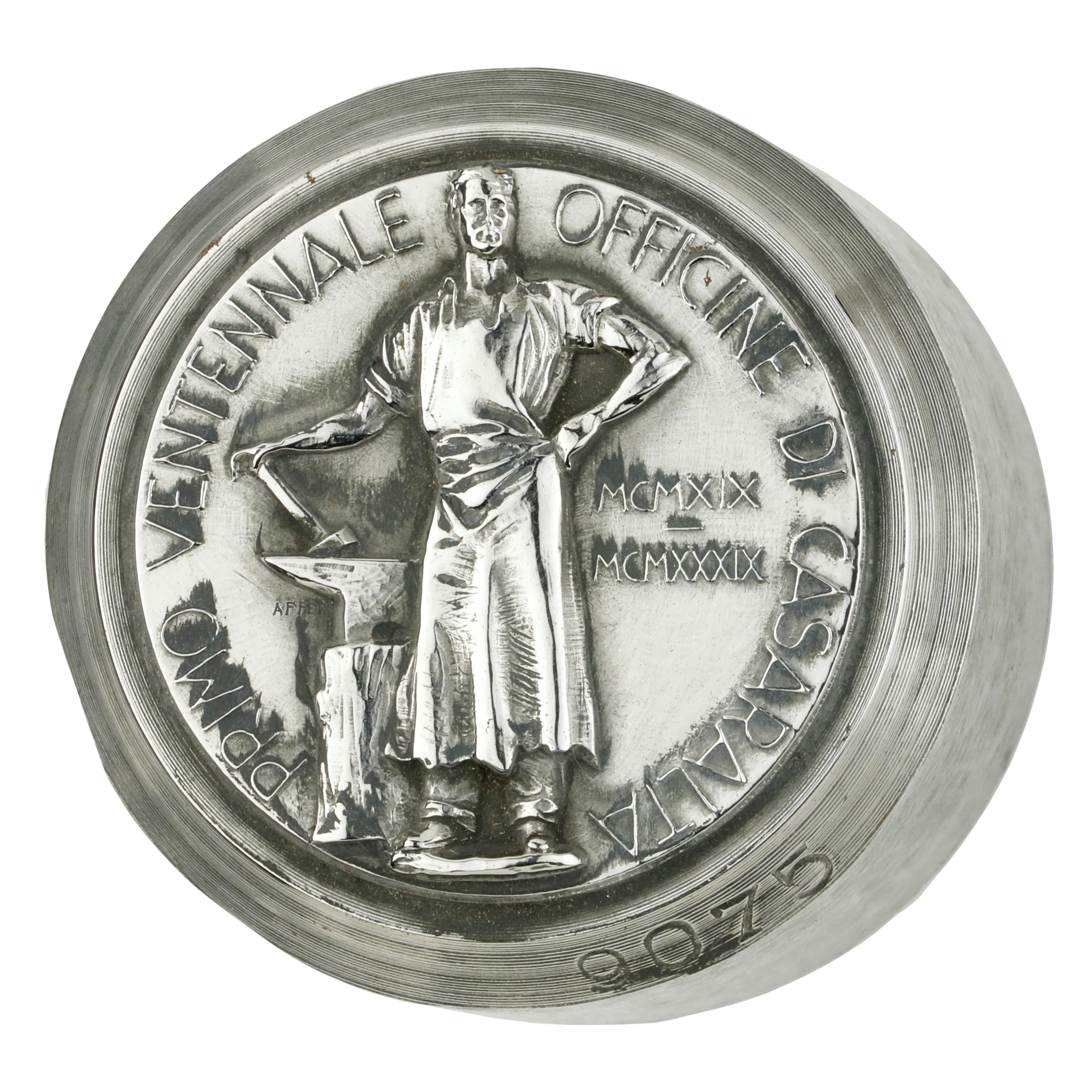P Primo Decennale Officine di Casaralta MCMXIX-MCMXXXIX 45 X 40 MM