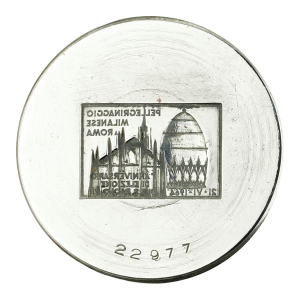 N Pellegrinaggio Milanese A Roma. 67 x 41 mm