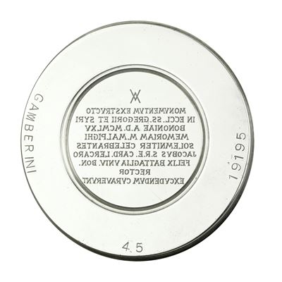 N Monumentum Exstructo in Eccl. Ss. Gregorii Et Syri Bononiae a.D.mxmlv Memoriam M Malpighi Solem...