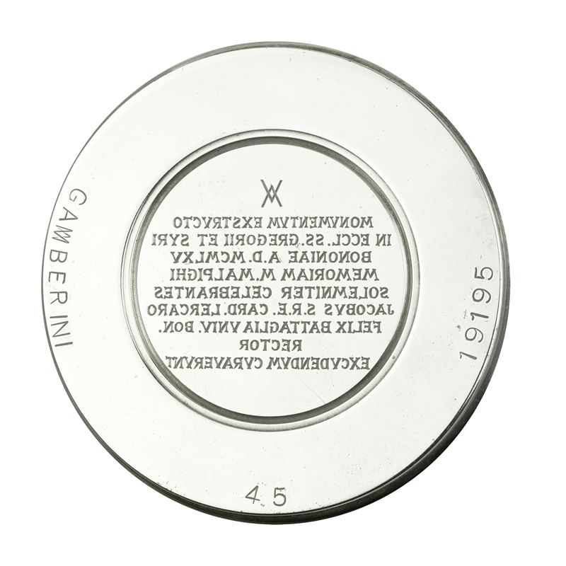 N Monumentum Exstructo in Eccl. Ss. Gregorii Et Syri Bononiae a.D.mxmlv Memoriam M Malpighi Solem...