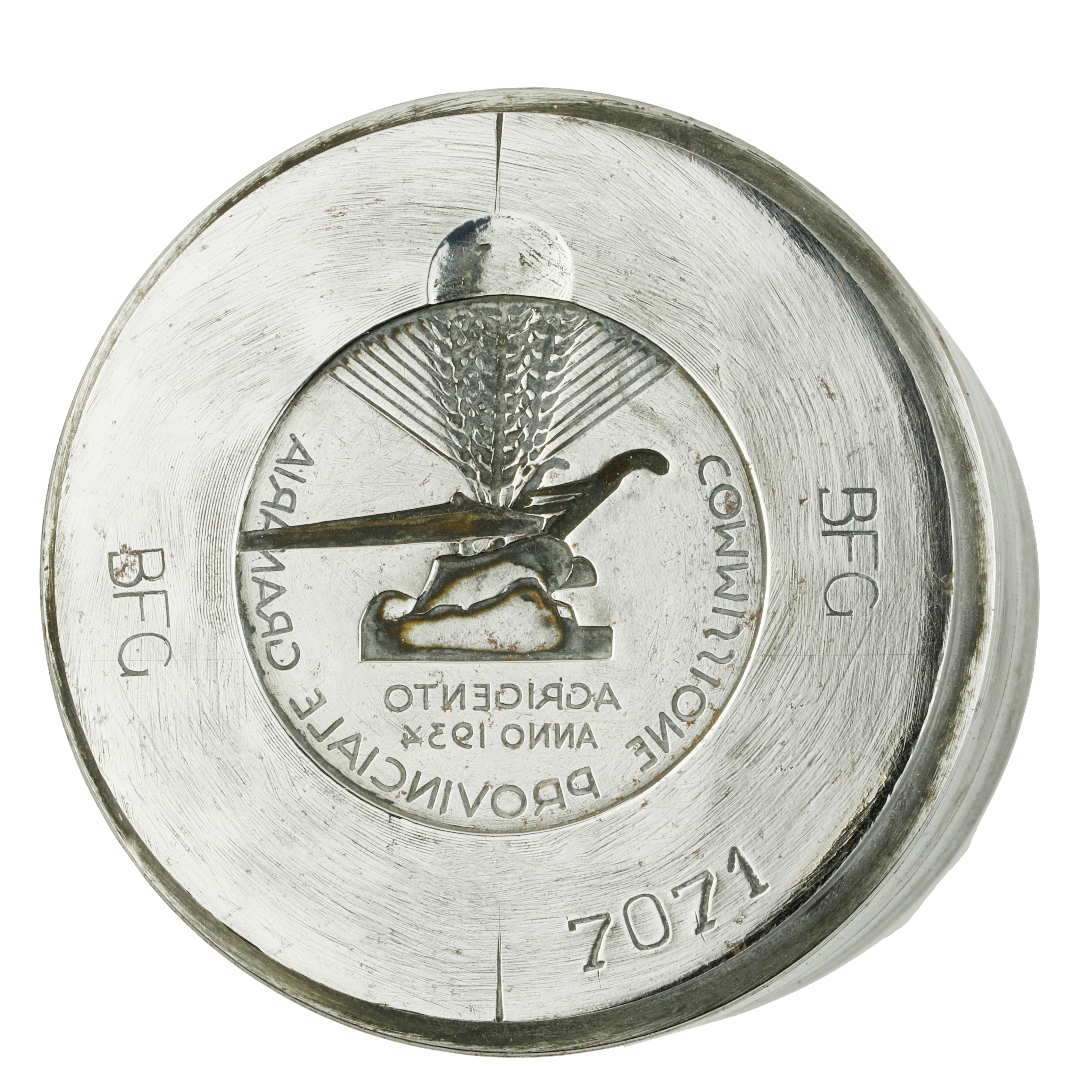 N Commissione Provinciale Agraria Agrigento Anno 1934 57 X 45 MM
