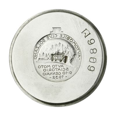 N Automobile Club Bolzano Auto Moto Sciatorio 9-10 Gennaio 1932 48 X 38 MM