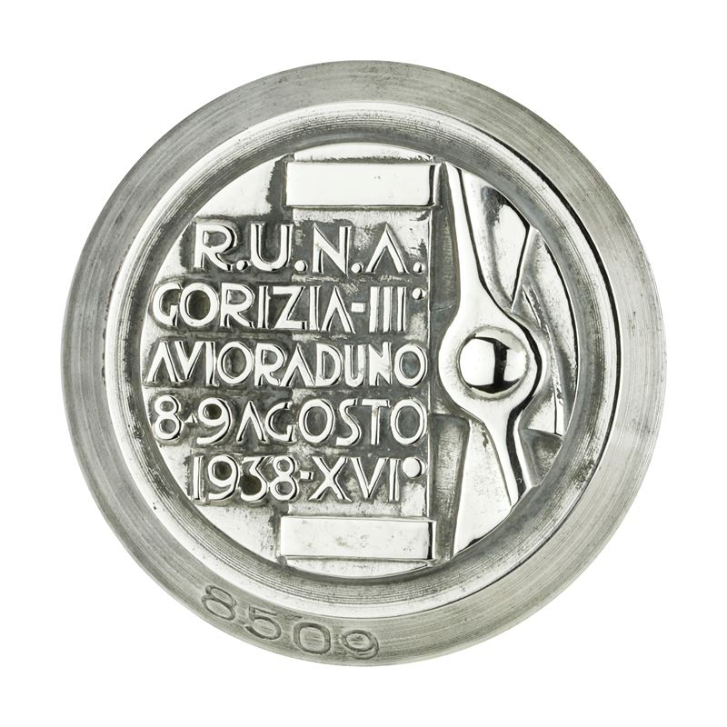 P R.u.n.a. Gorizia III° Avioraduno 8-9-agosto 1938 XVI 41 X 37 MM