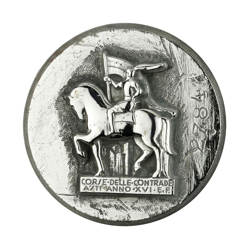 P Corse delle Contrade Asti Anno XVI E.p 46 X 41 MM