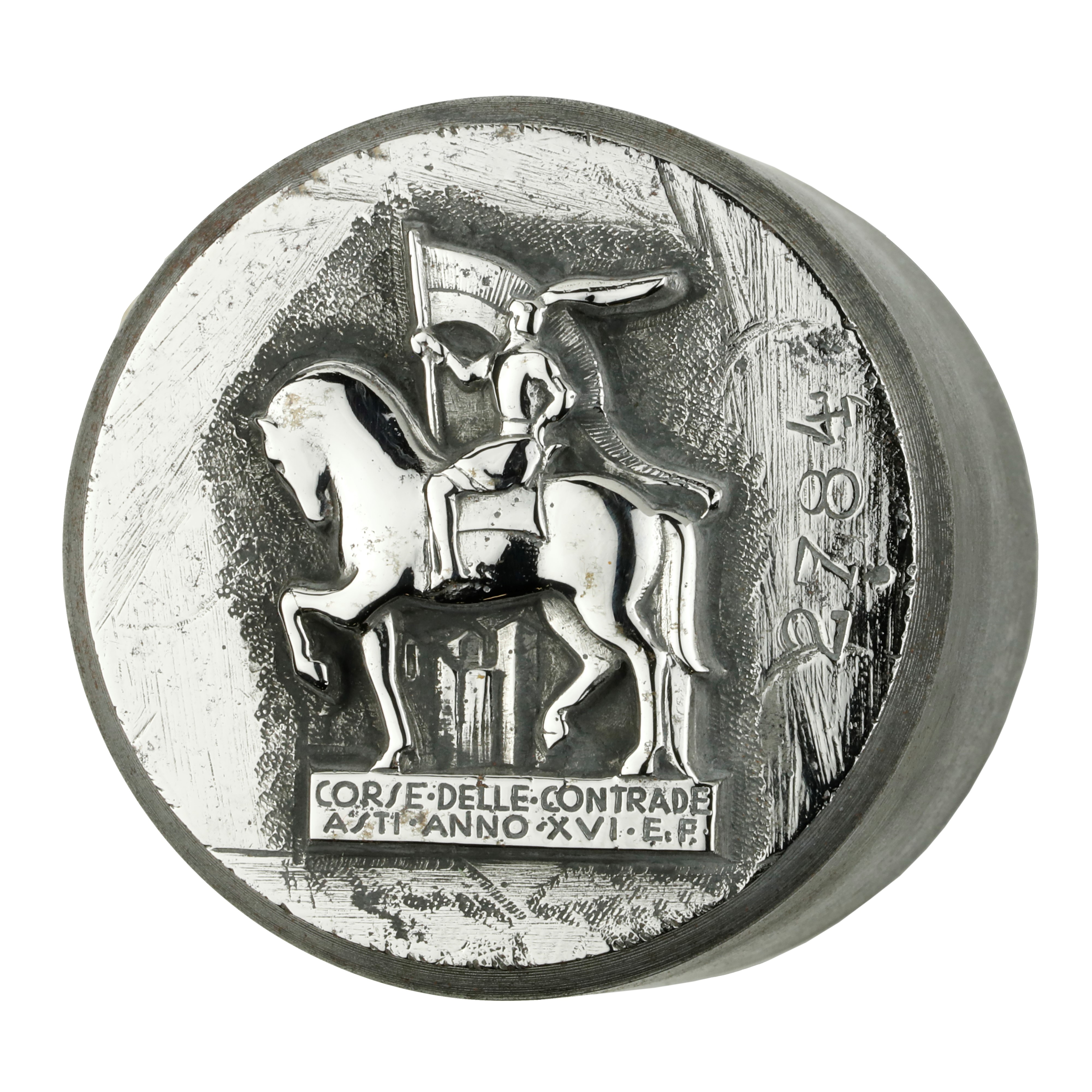 P Corse Delle Contrade Asti Anno XVI E.P 46 x 41 mm