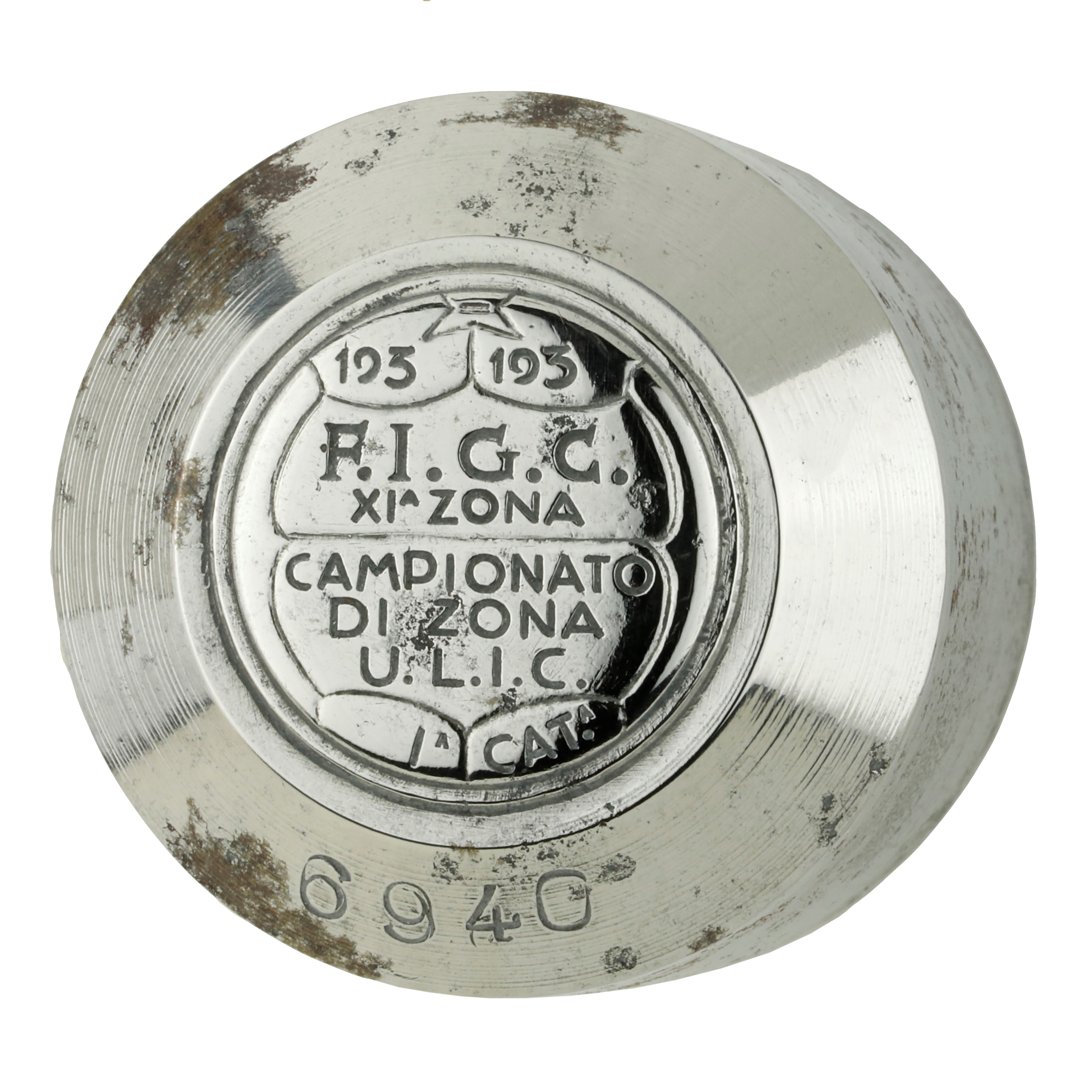 P 193-193 F.I.G.C. XI Zona Campionato Di Zona U.L.I.C La Cat 39 x 40 mm