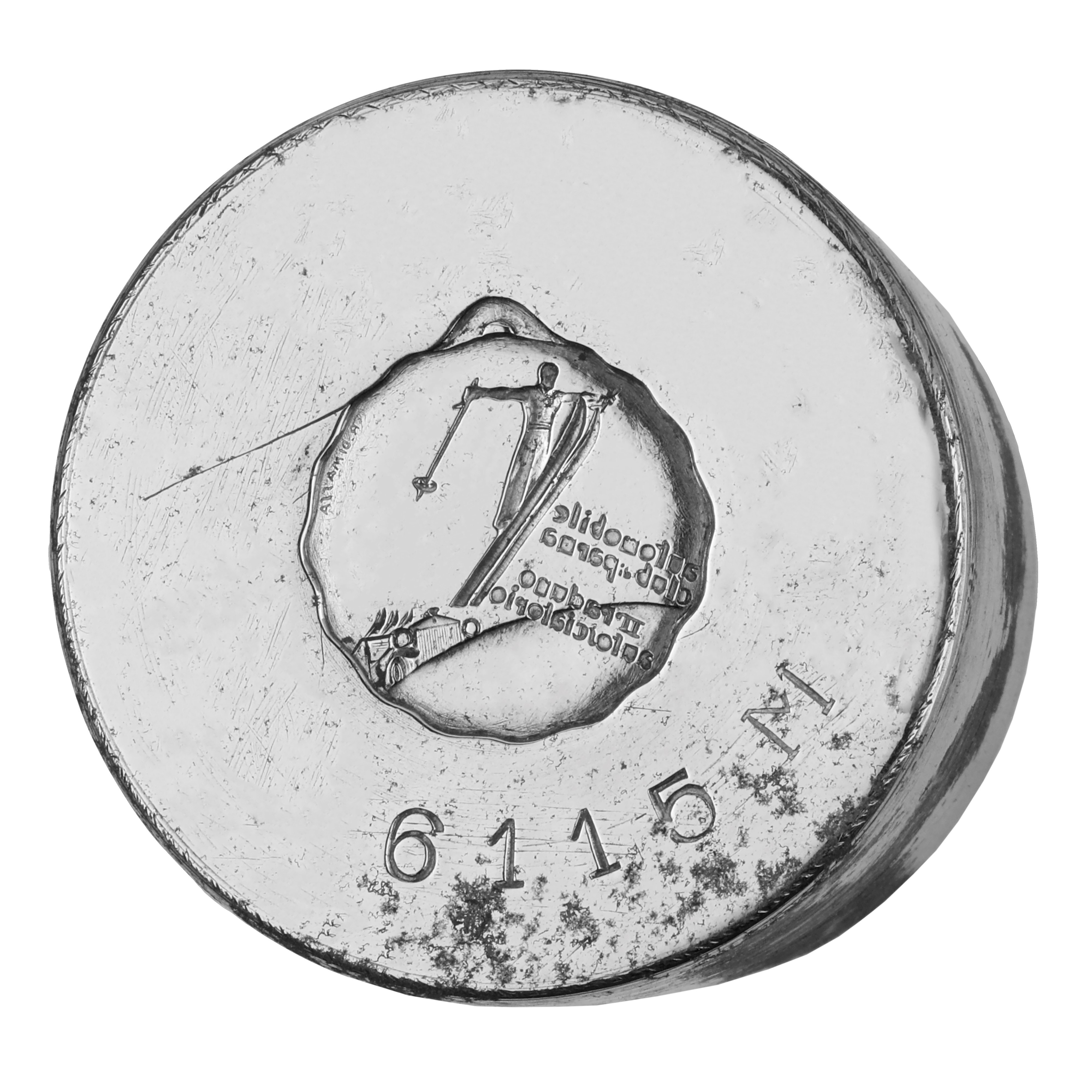 N Automobile club Parma II raduno autosciatorio 42 x 42 mm