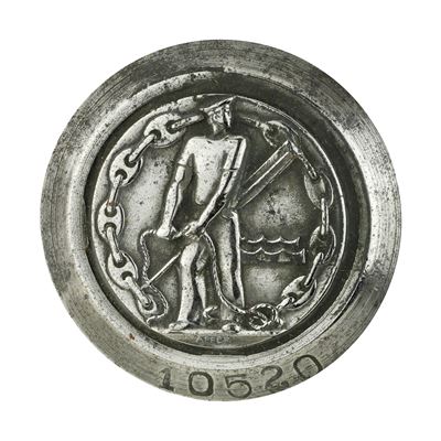 P Marinaio con Ancora e Catena - Affer 38 X 34 MM