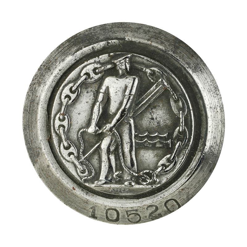 P Marinaio con Ancora e Catena - Affer 38 X 34 MM