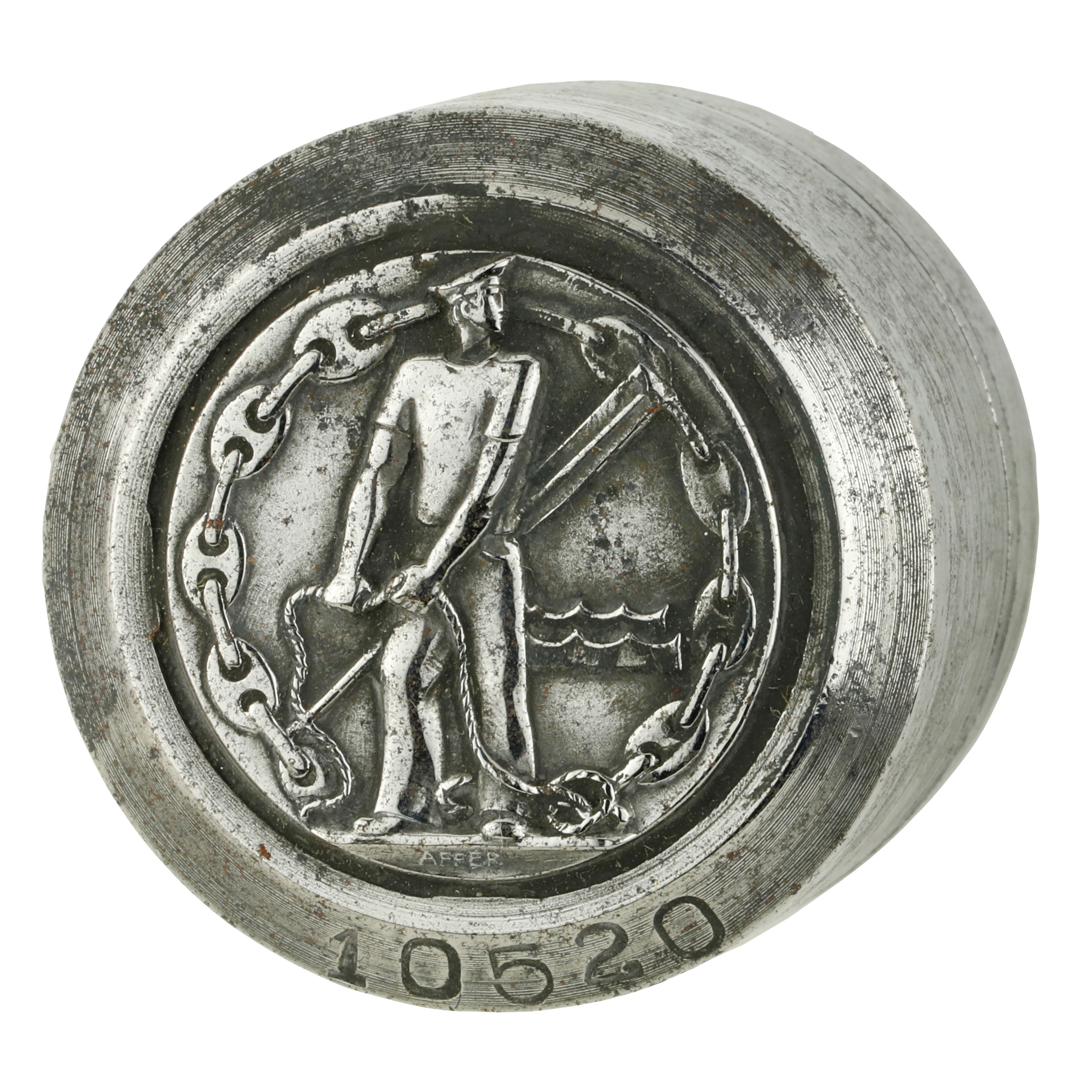 P Marinaio con Ancora e Catena - Affer 38 X 34 MM