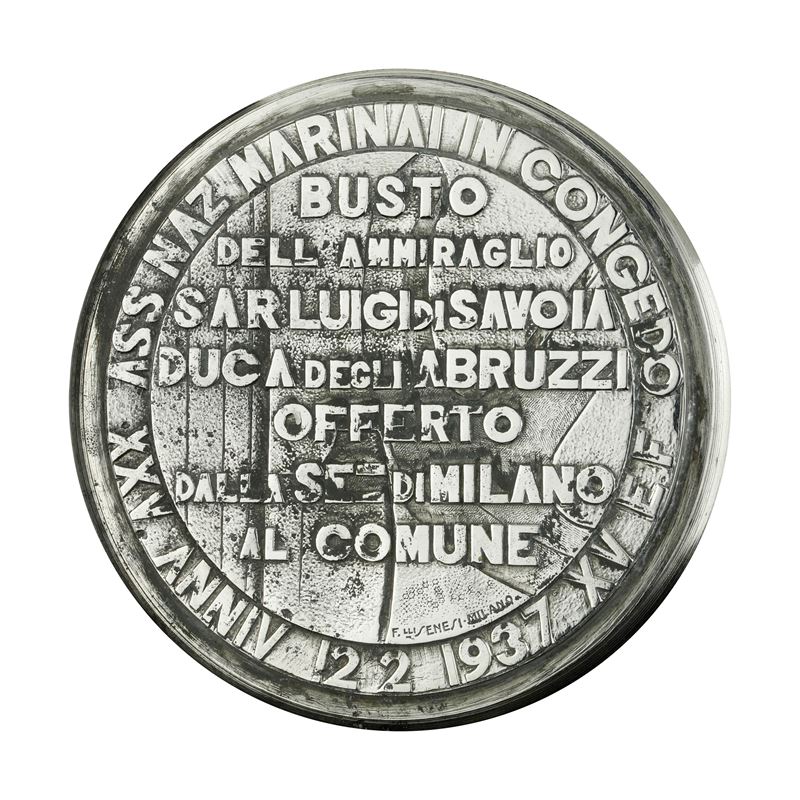 P Ass Naz Marinai in Congedo XXV Anniv 12-2-1937 XV e F Busto Dell'ammiraglio Sar Luigi di Savoia...